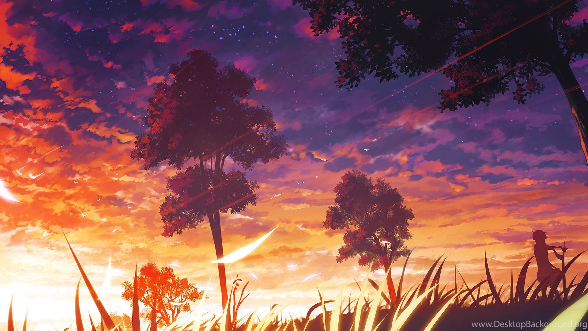 Beautiful Anime Scenery Wallpaper HD Desktop Background