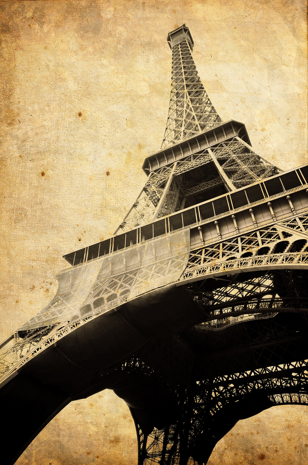 Vintage Eiffel Tower Wallpaper