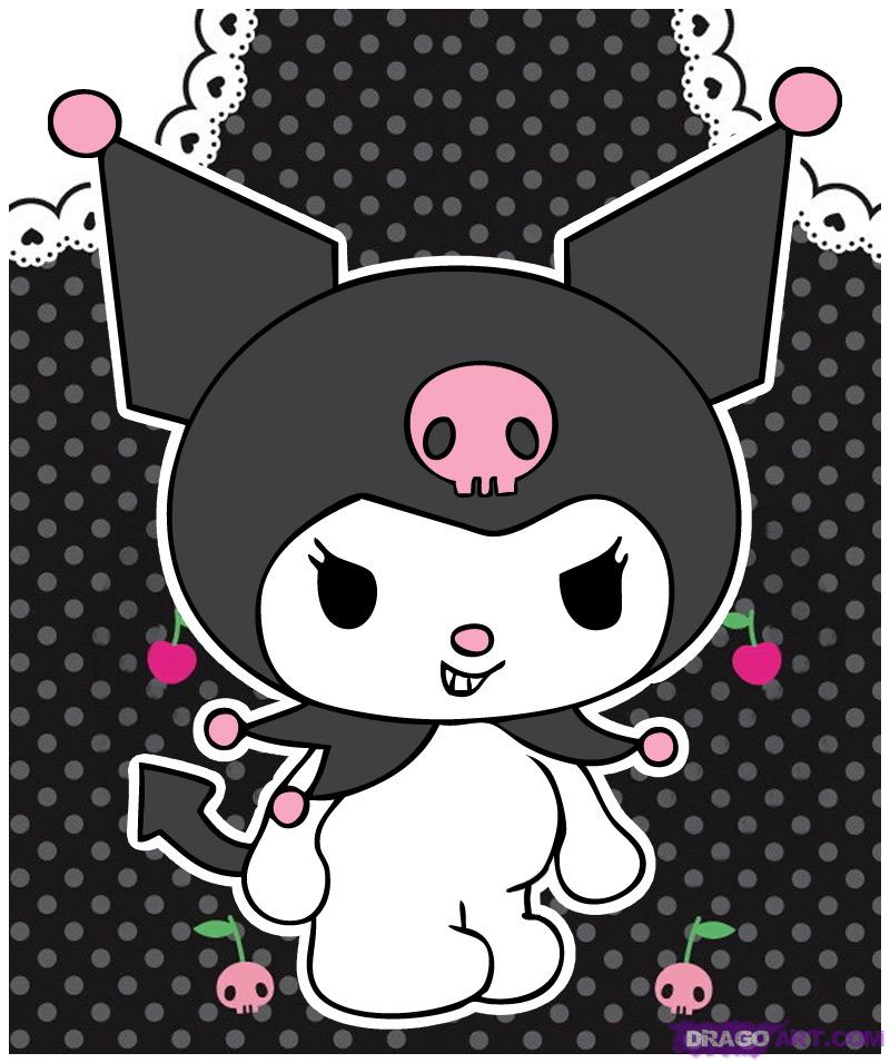 Wallpaper Kuromi And Hello Kitty