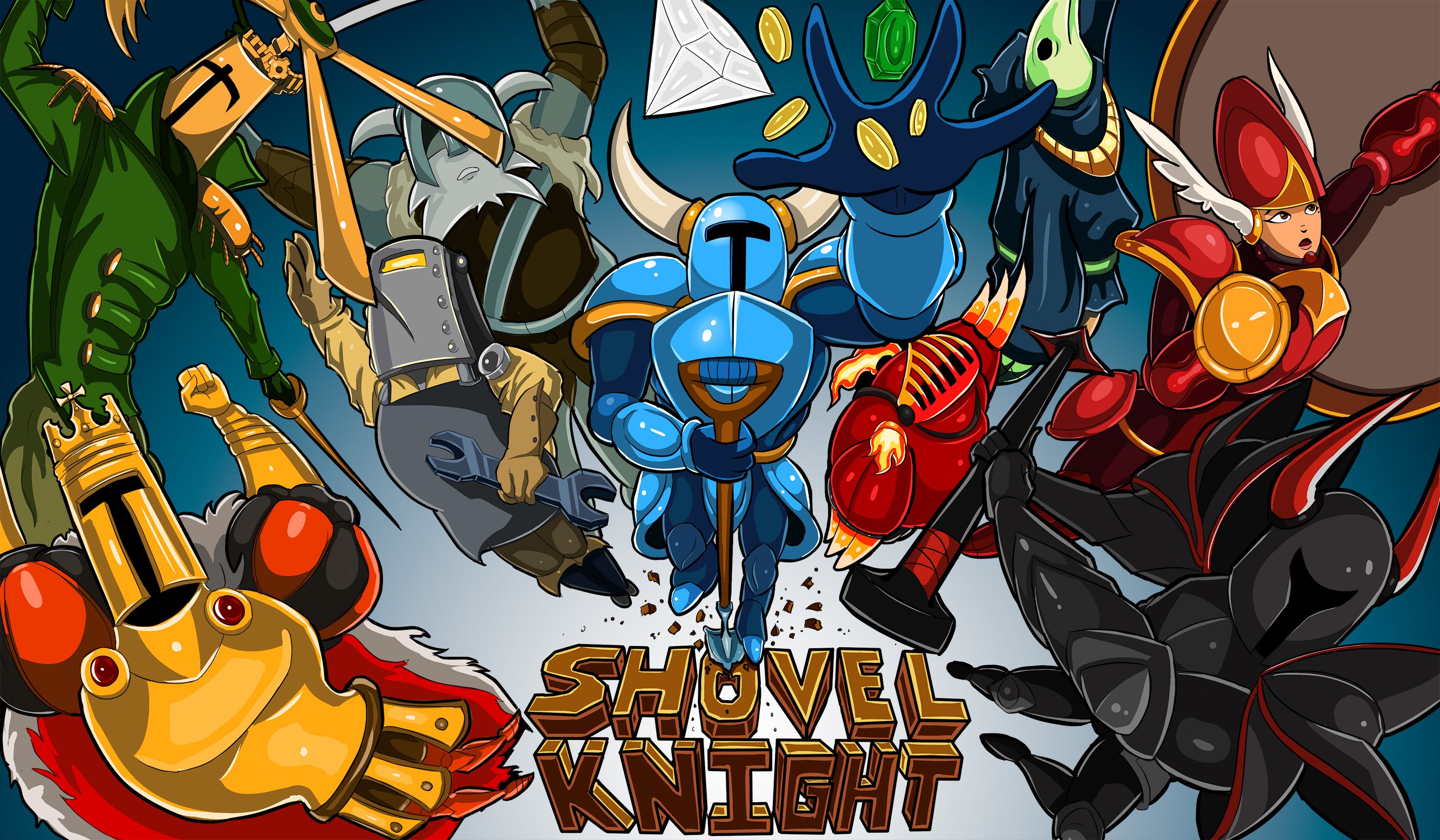Shovel Knight Action Adventure Fighting Warrior Scrolling Platform