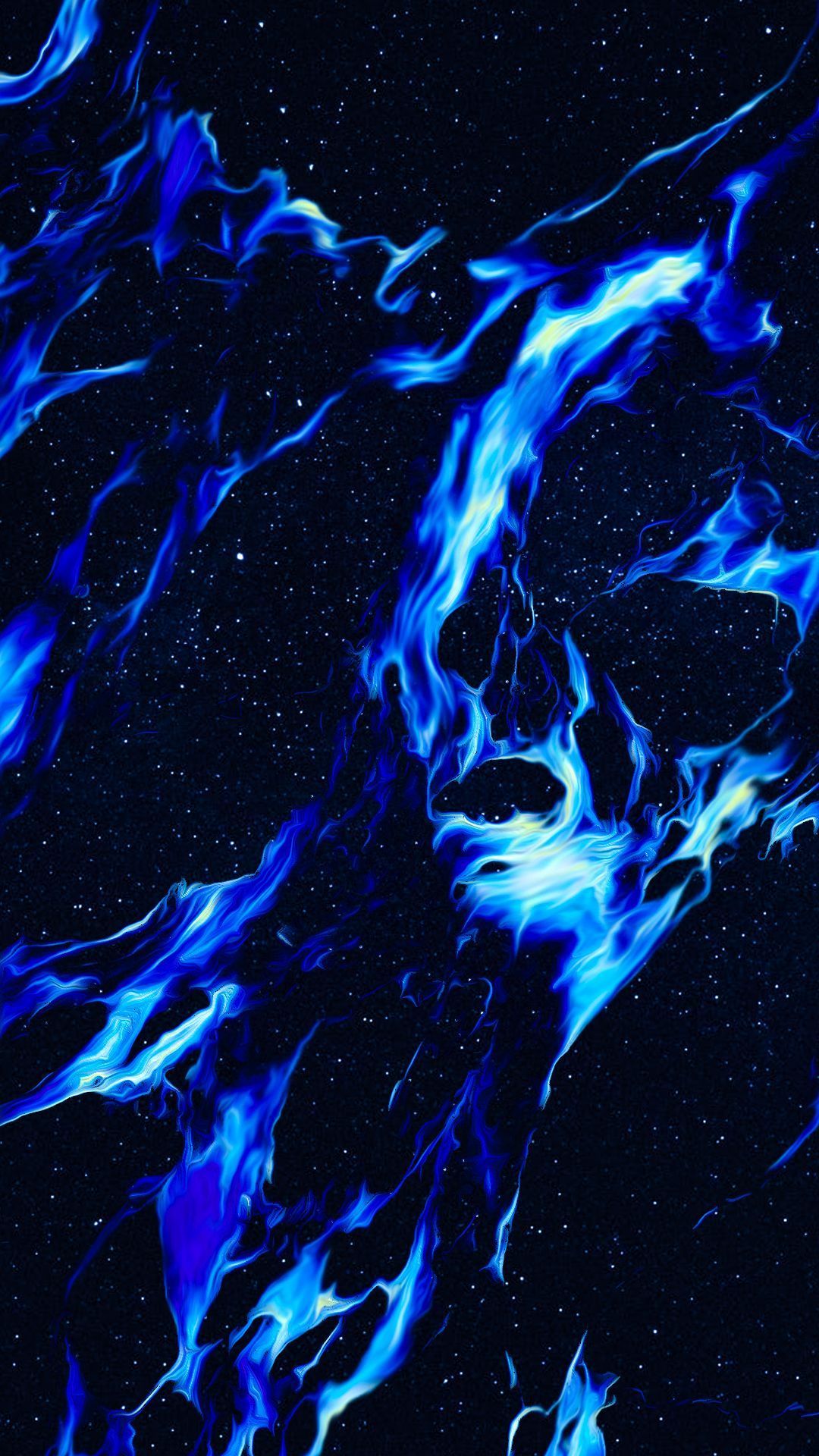 Aesthetic Wallpaper Dark Blue