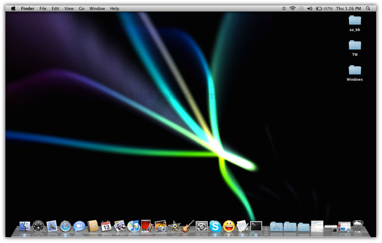 mac desktop screen