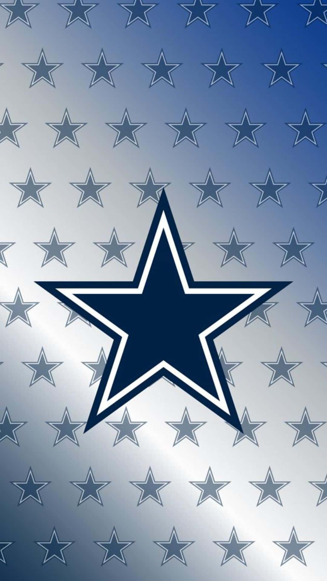 Star Patterns On Banner Of Dallas Cowboys iPhone