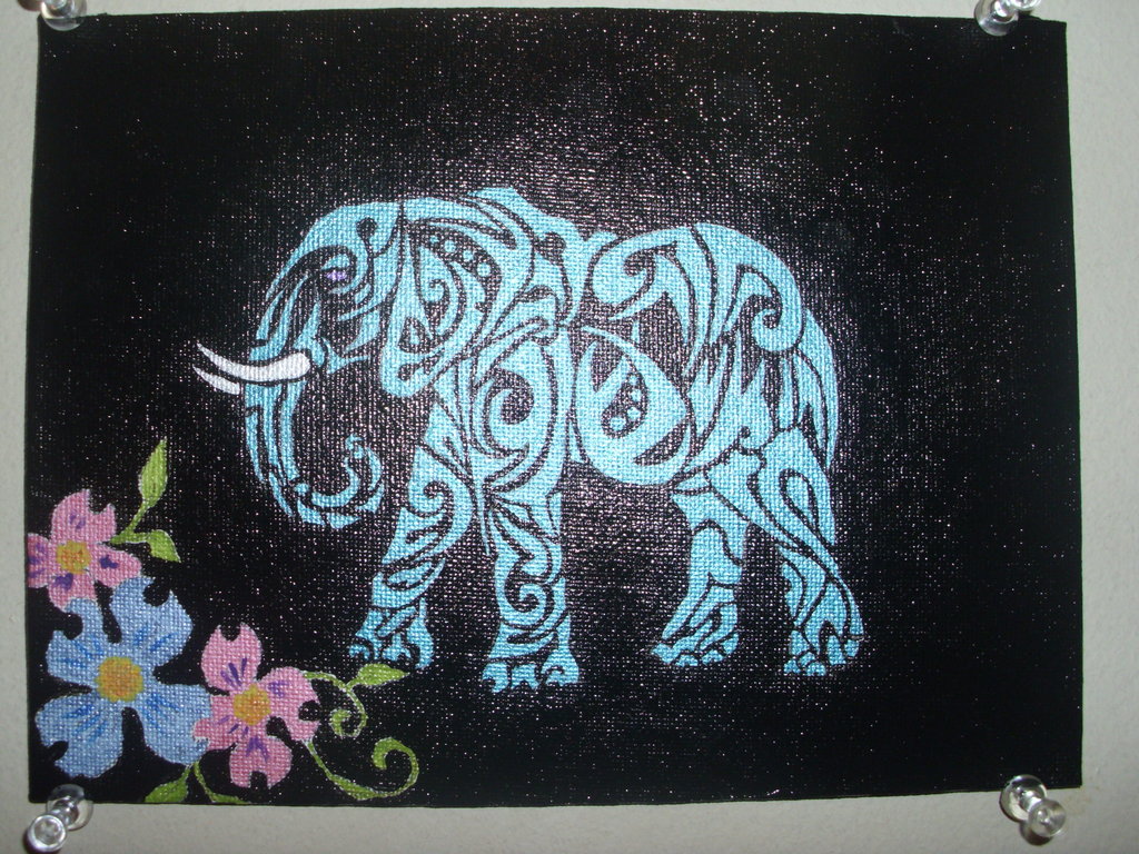 Aztec Elephant Background For