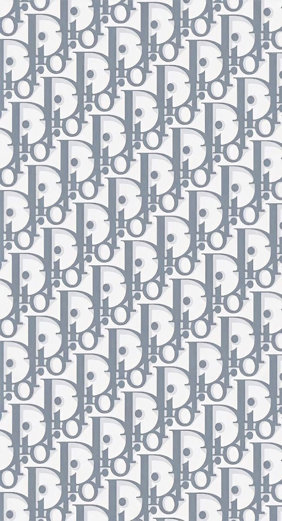 Dior Wallpaper Ideas Grey Monogram Idea