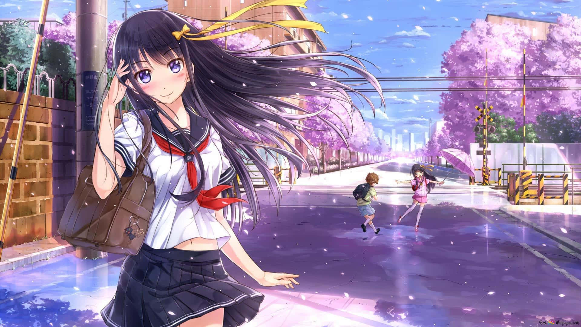 School Girl Wallpaper