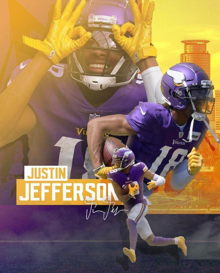 Justin Jefferson Wallpaper Wall Art Decor Prints Football