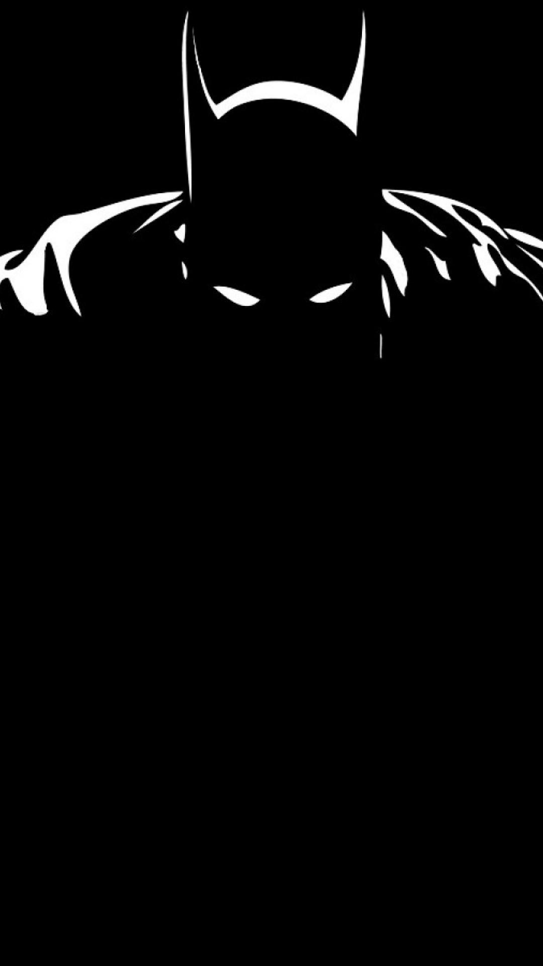 Batman Black And White iPhone Wallpaper