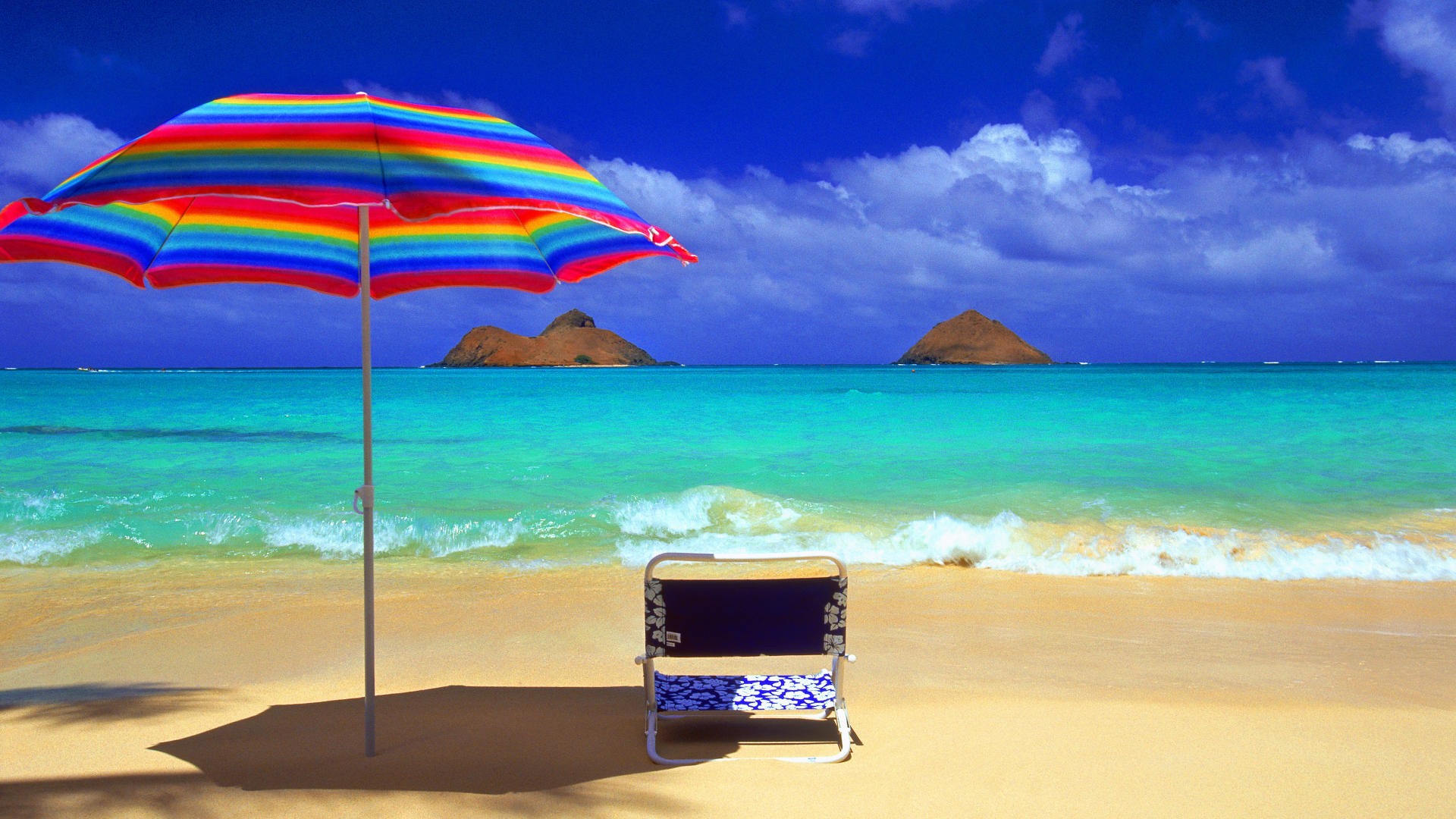 Sun Beach Umbrella HD Wallpaper Wallpaper55 Best