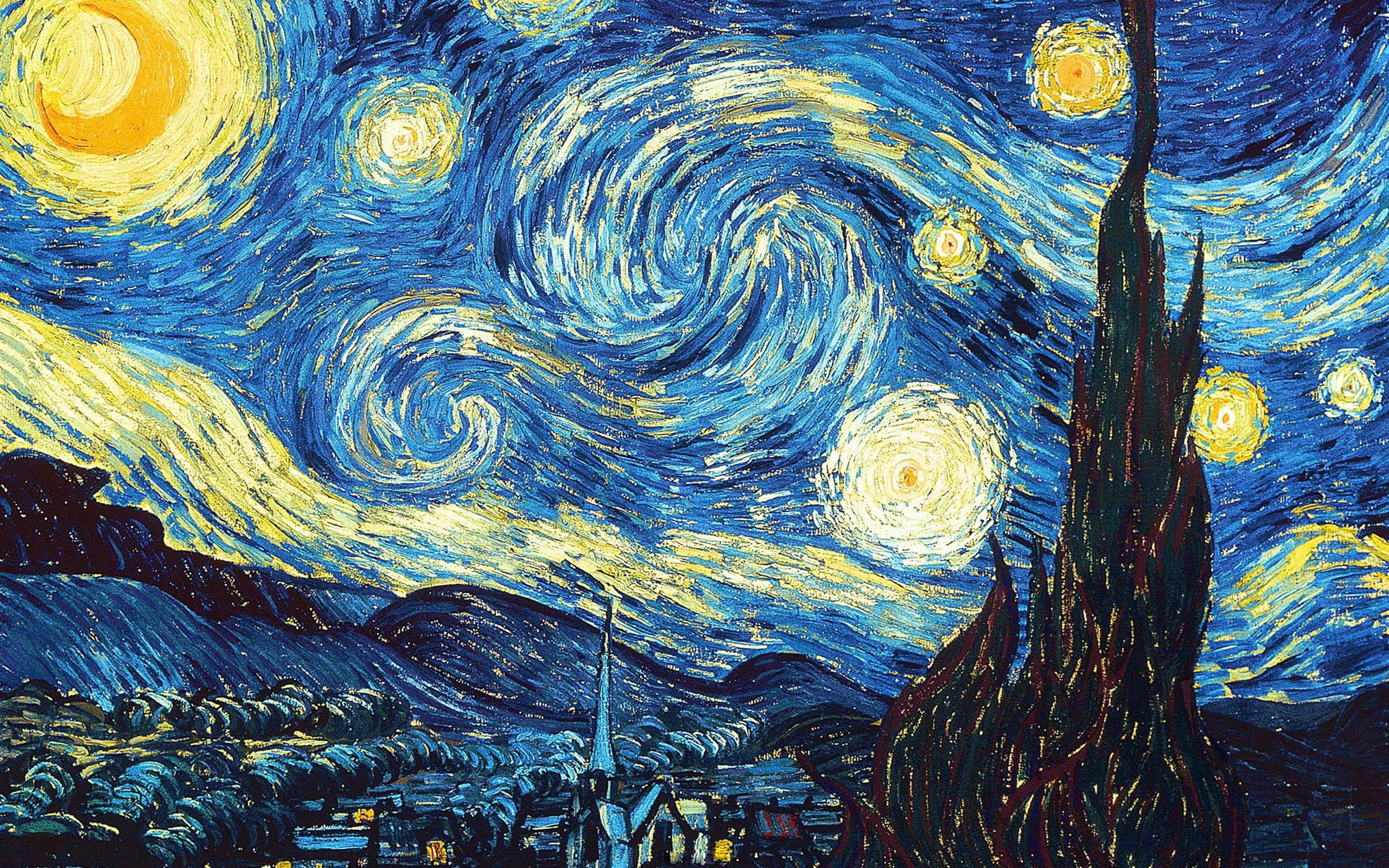 Fantasy Art Vincent Van Gogh The Starry Night Classy Wallpaper HD