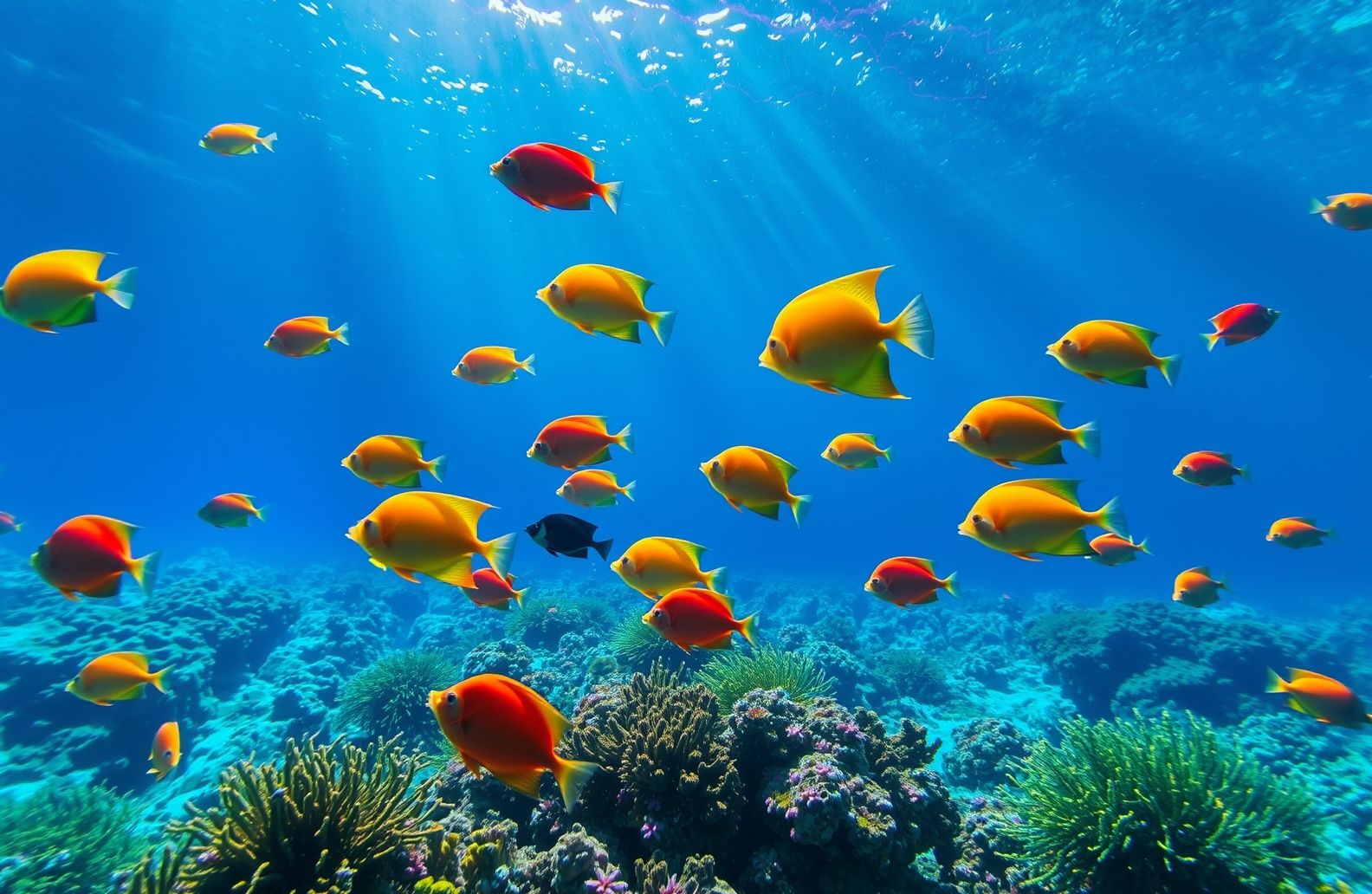 Fish Swimming Live Wallpaper
