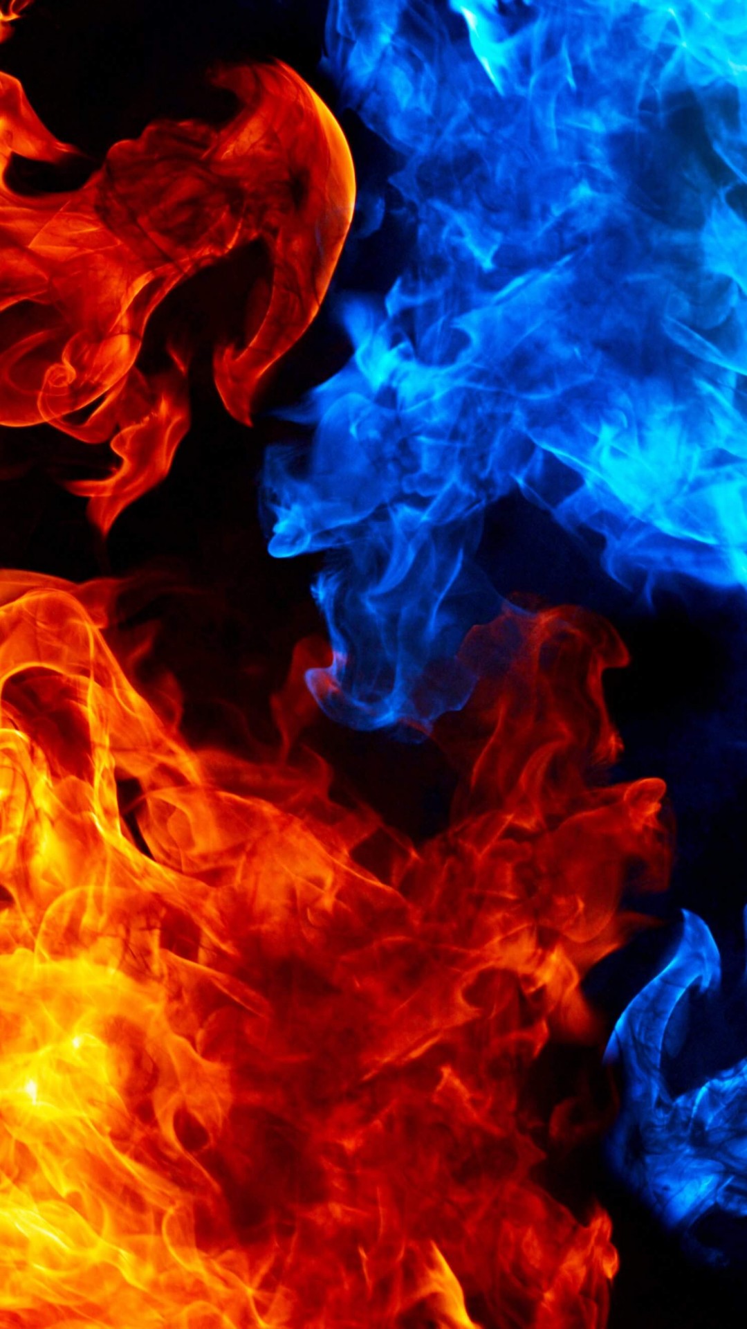 Download Blue And Red Fire HD wallpaper for Moto X   HDwallpapersnet 1080x1920