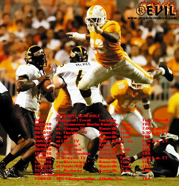 Tennessee Vols Schedule Wall Paper