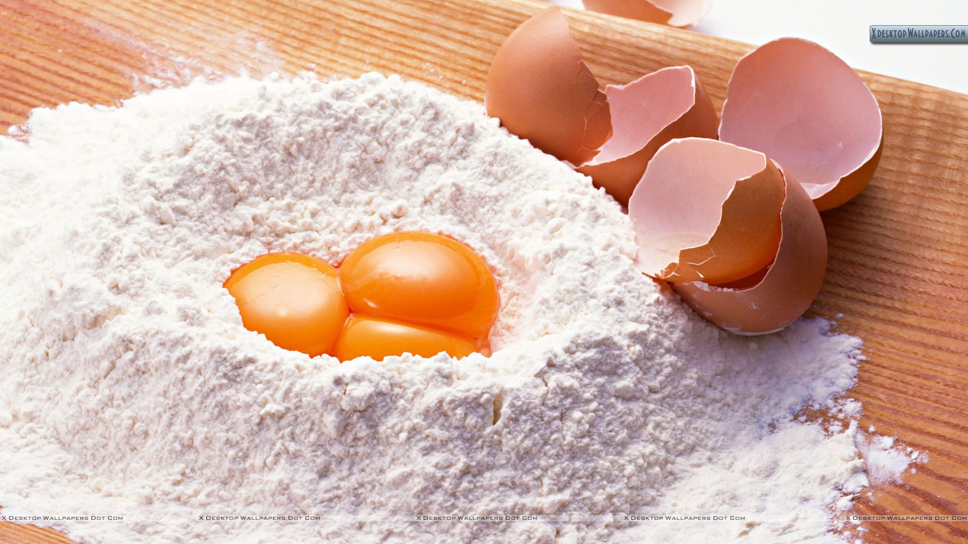 Egg In Flour Wallpaper