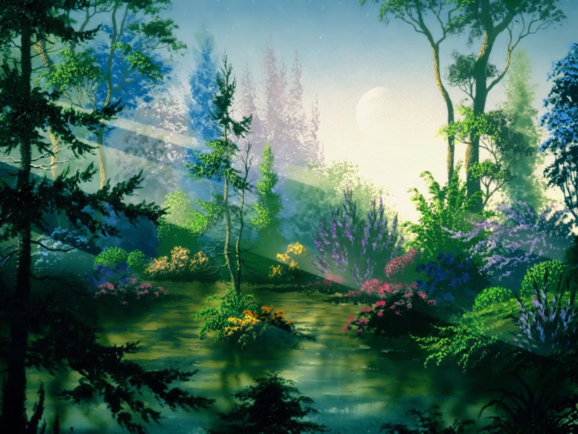 Fantasy Forest Desktop Pc And Mac Wallpaper