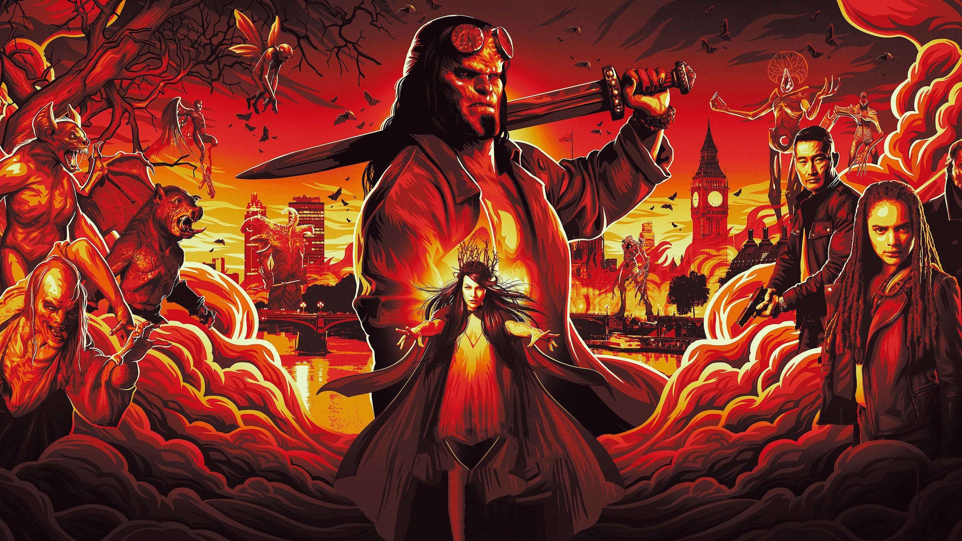 Hellboy Full Movie Wallpaper Poster HD