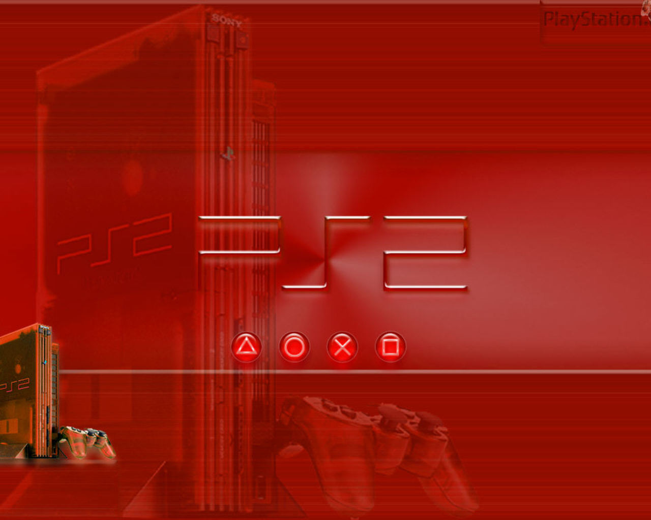 Red Ps2 Playstation Wallpaper