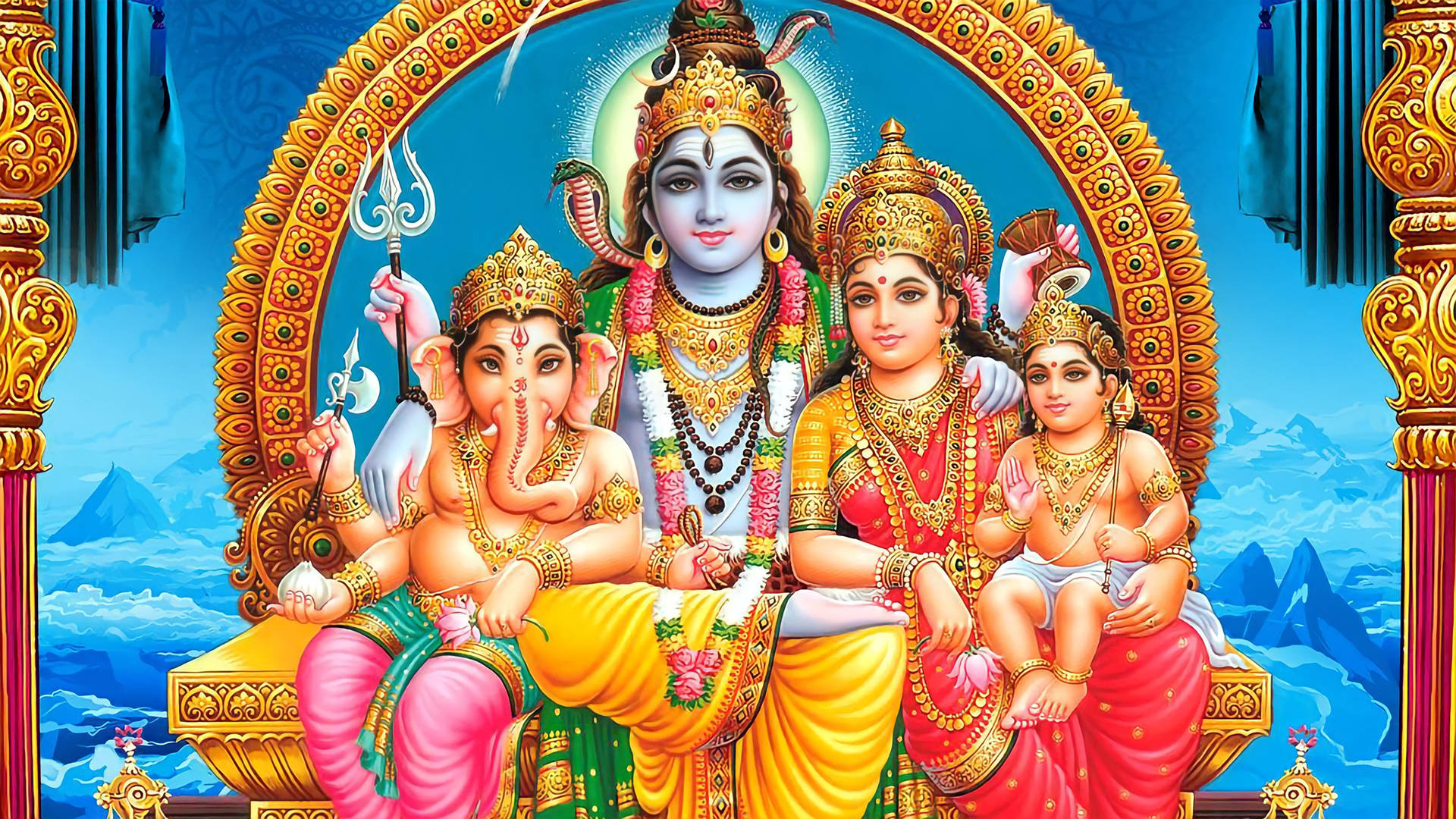 Lord Shiva Parvati HD Wallpaper 1080p