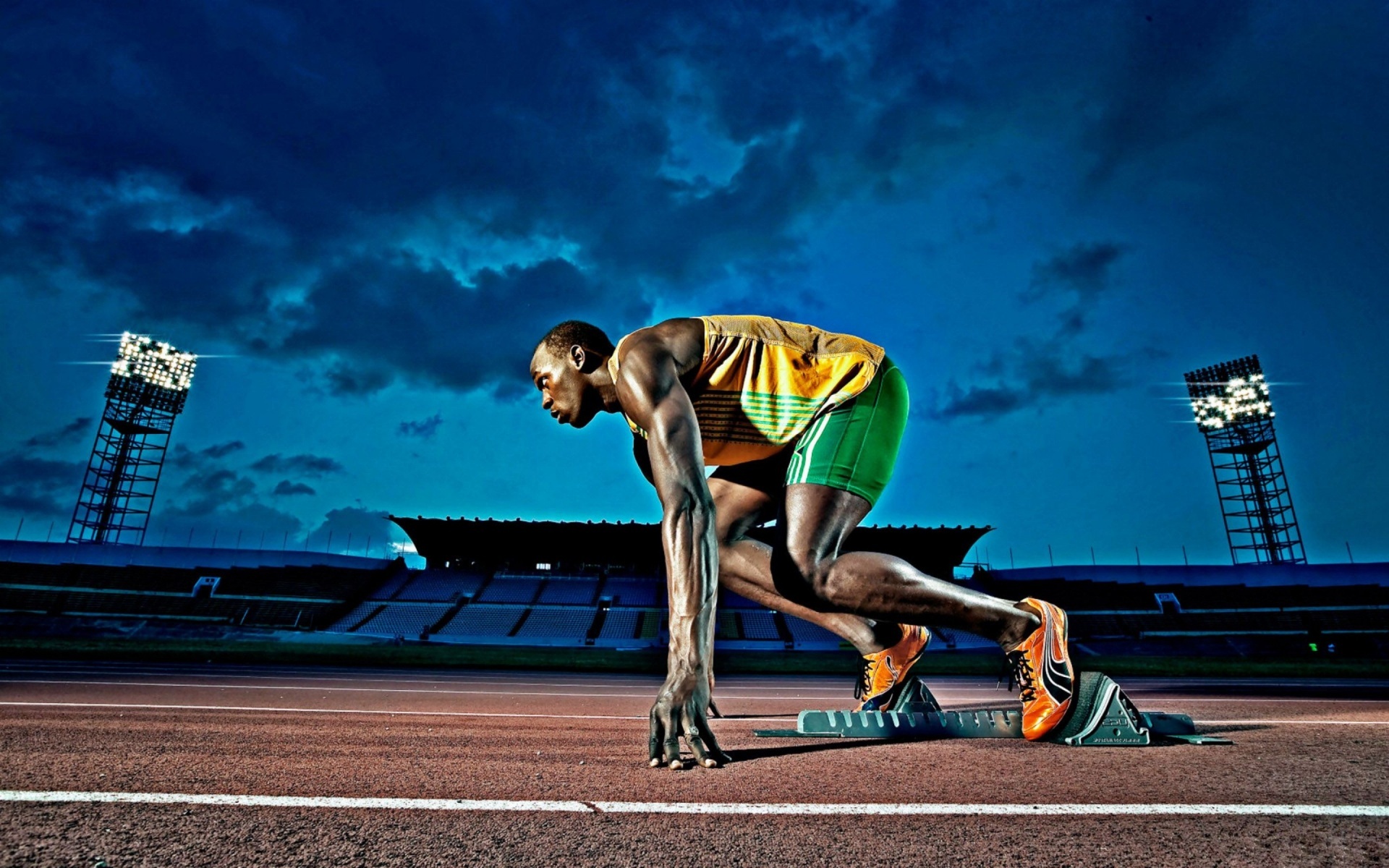 Usain Bolt Start Race HD Wallpaper StylishHDwallpaper