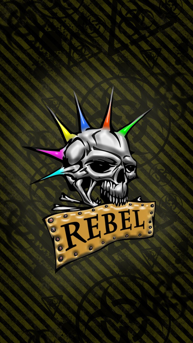 Rebel Skull Wallpaper iPhone