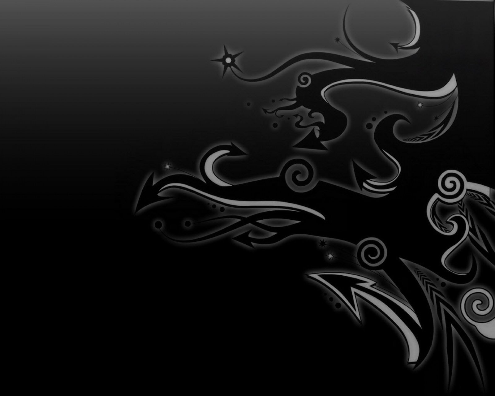 Black 3d Wallpaper Background