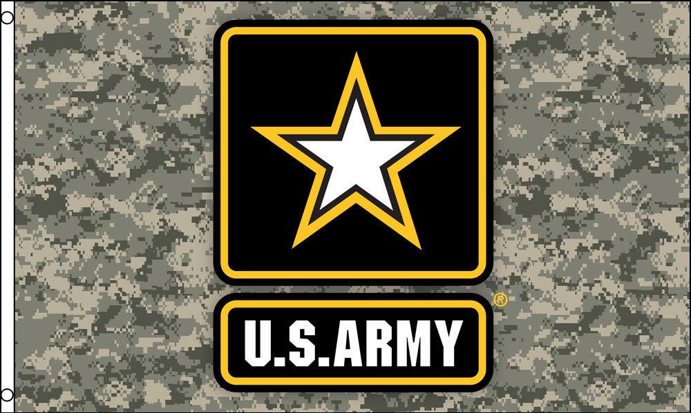 Us Army Star Camo Flag Poly Frontlineflags