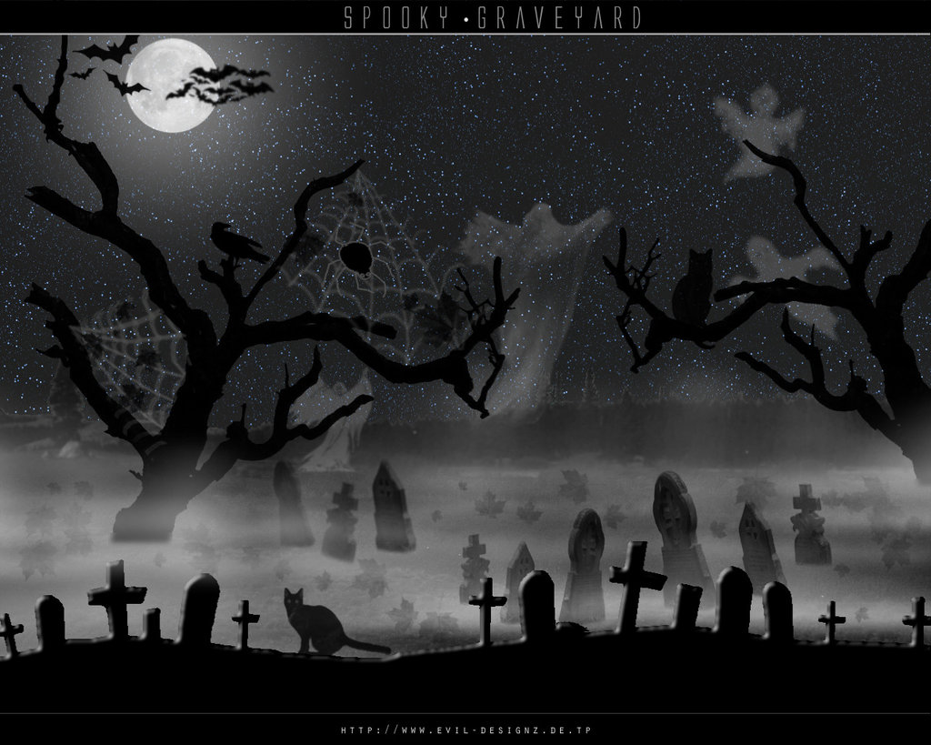 Spooky Graveyard By Evildesignz