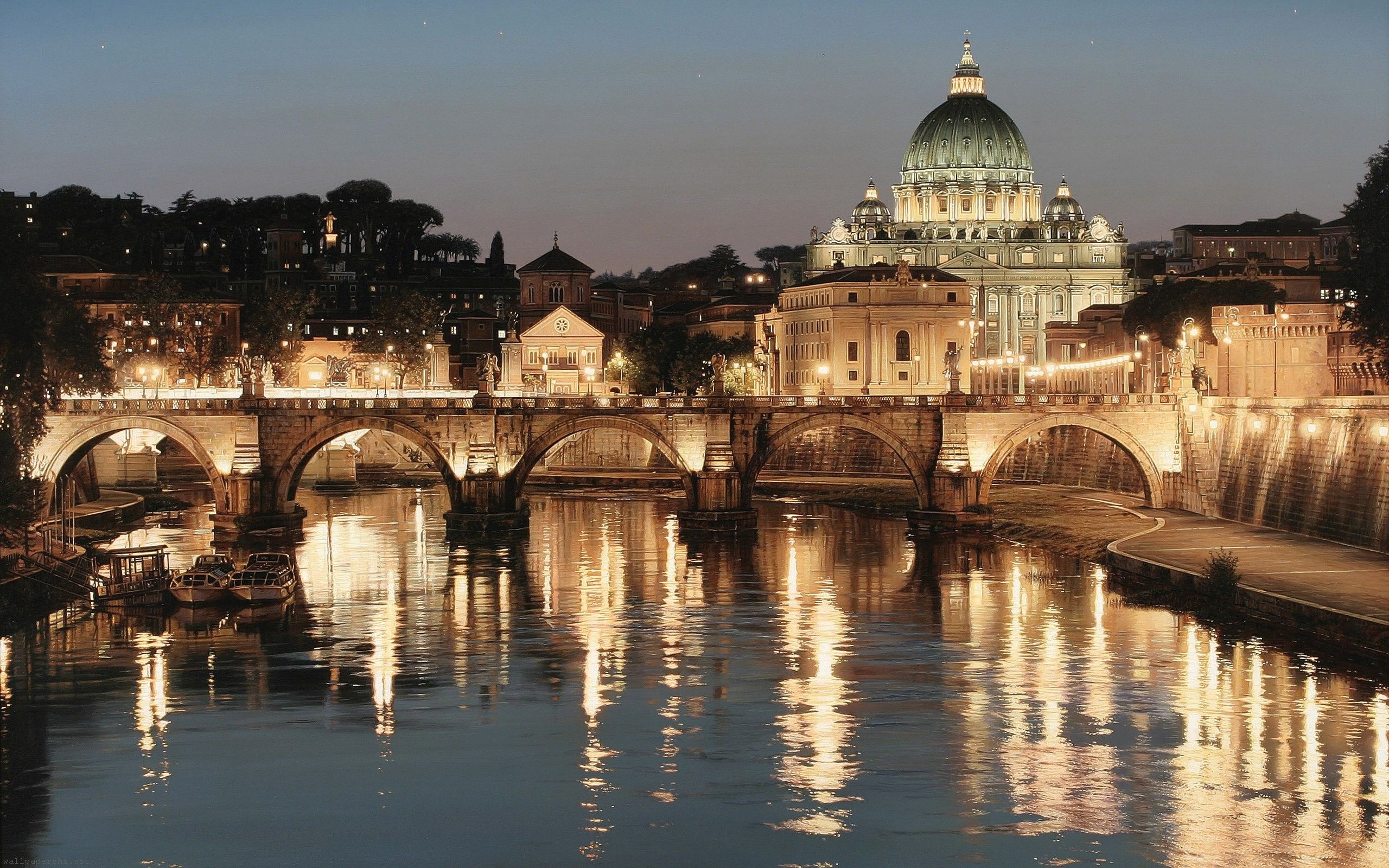 Rome City Night Wallpaper For Desktop Hot HD