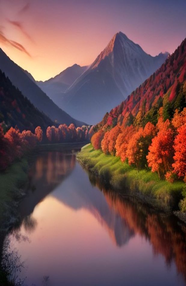 Red Nature Wallpaper