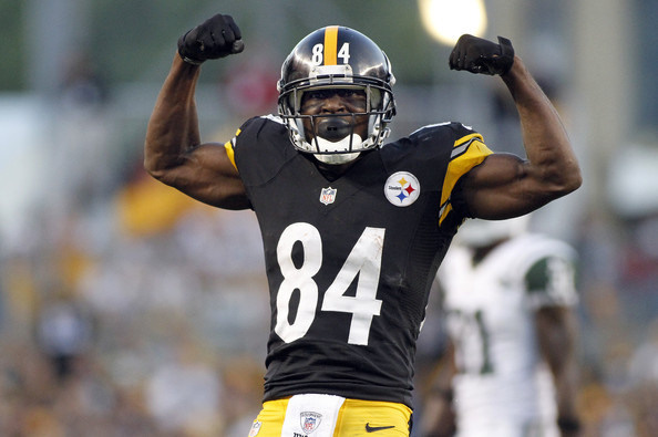 Antonio Brown Of The Pittsburgh Steelers Reacts