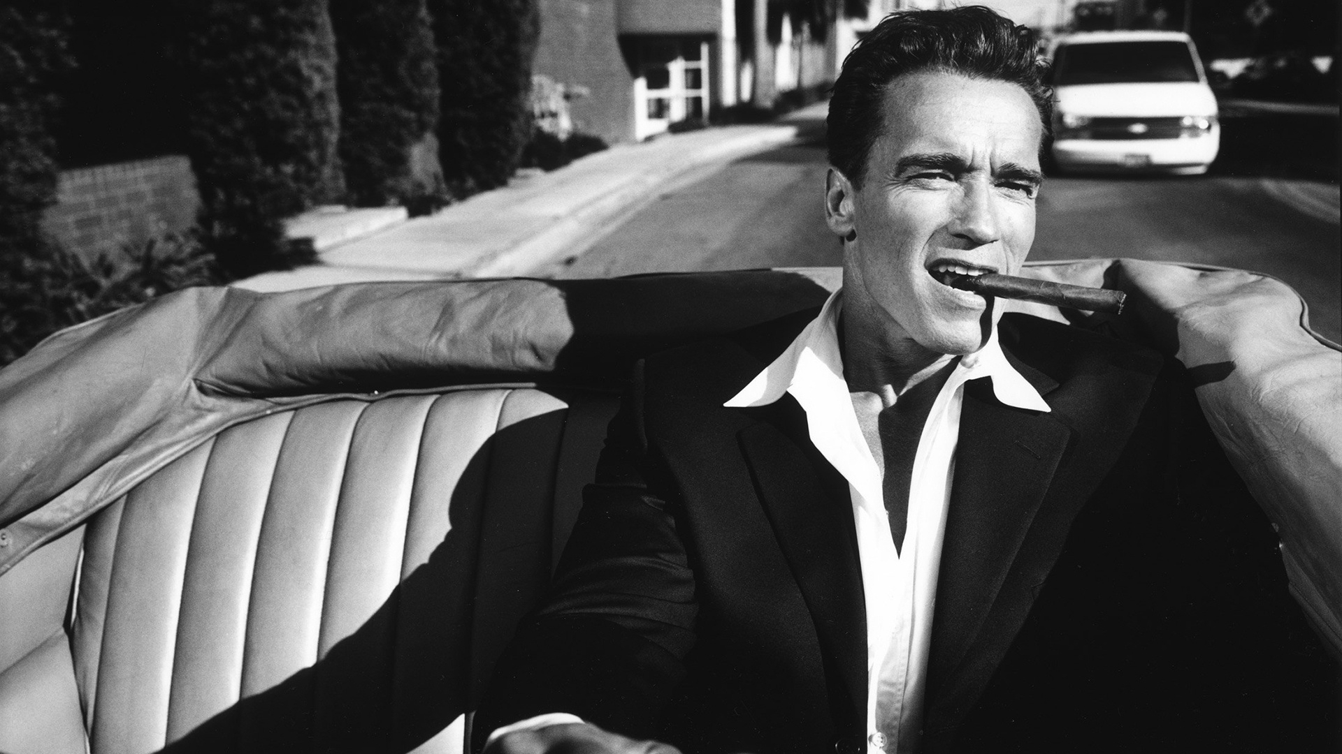 Men Arnold Schwarzenegger Actor Photography Vintage Car