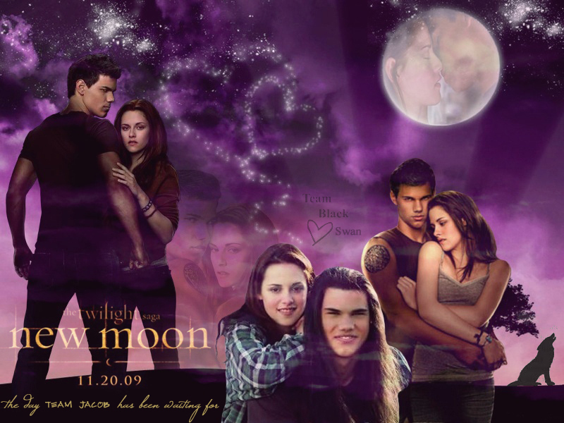 Jacob Bella New Moon Twilight Series Wallpaper