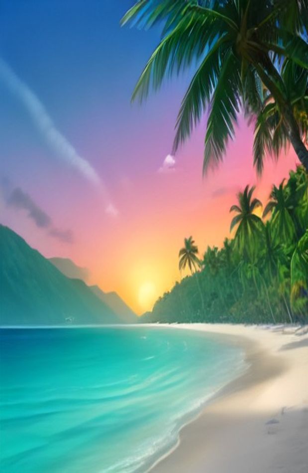 Tropical Island Wallpaper