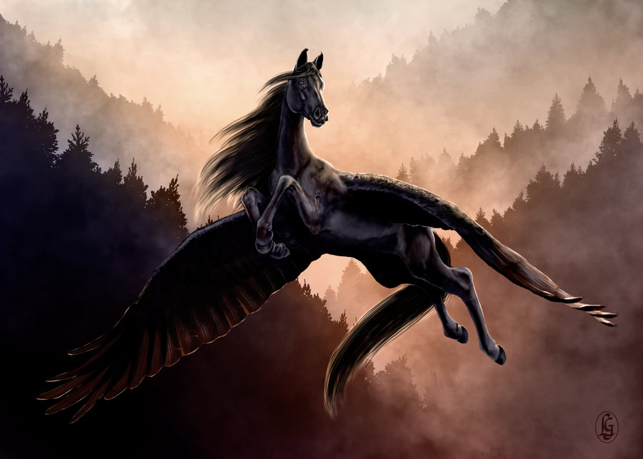 Black Pegasus By Skye Fyre