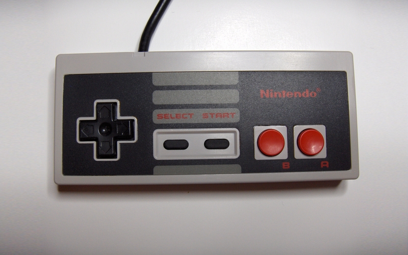 Nintendo Nes Game Console Controllers Wallpaper