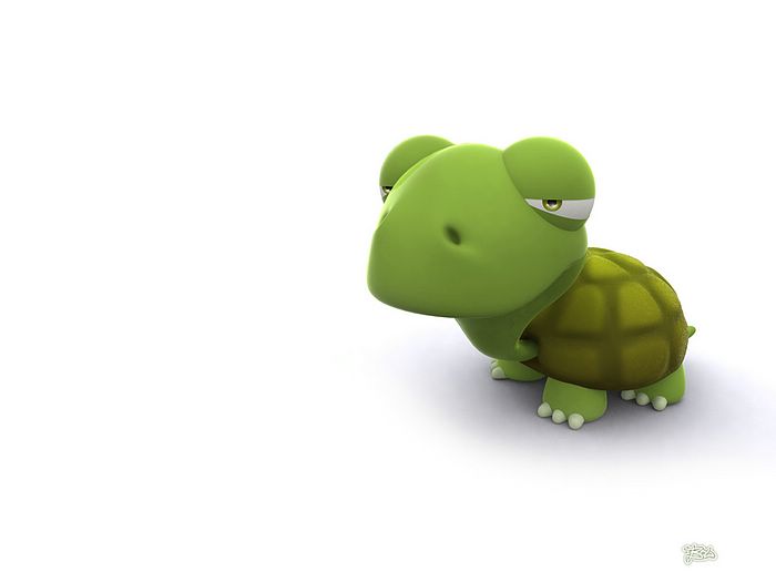 Funny 3D Animal Cartoons 3D Turtle Cute 3D cartoon Turtle Wallpaper