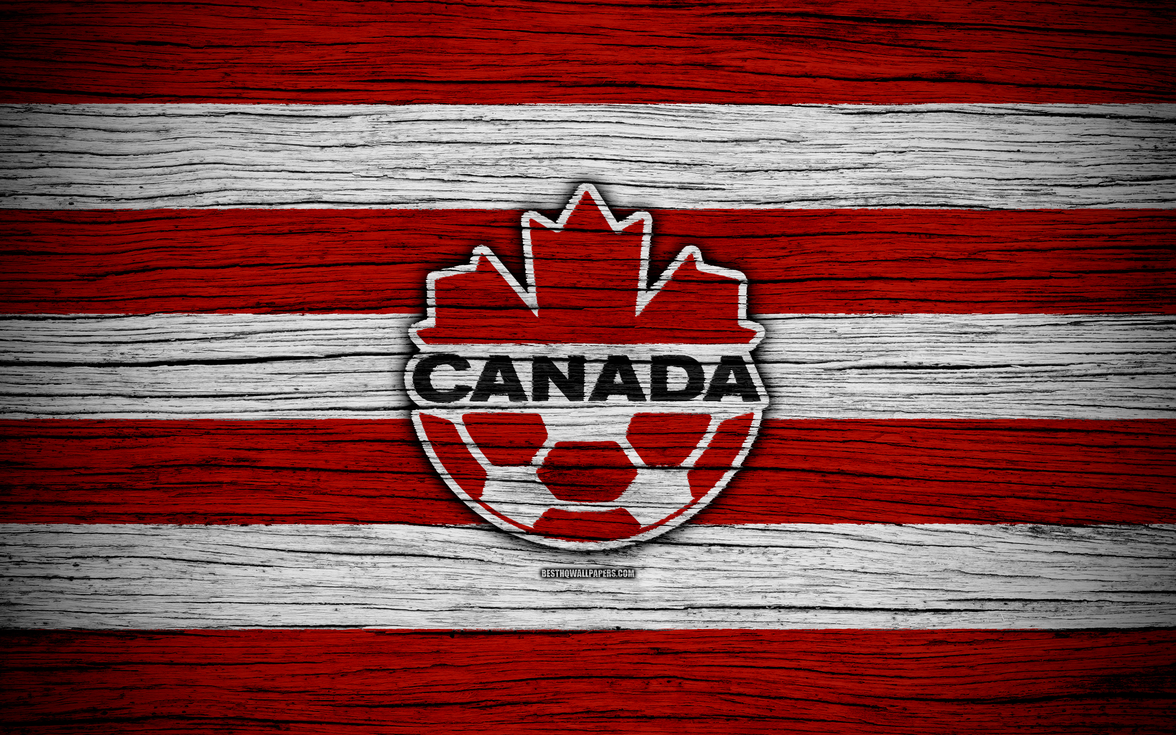 Wallpaper 4k Canada National Football Team Logo North
