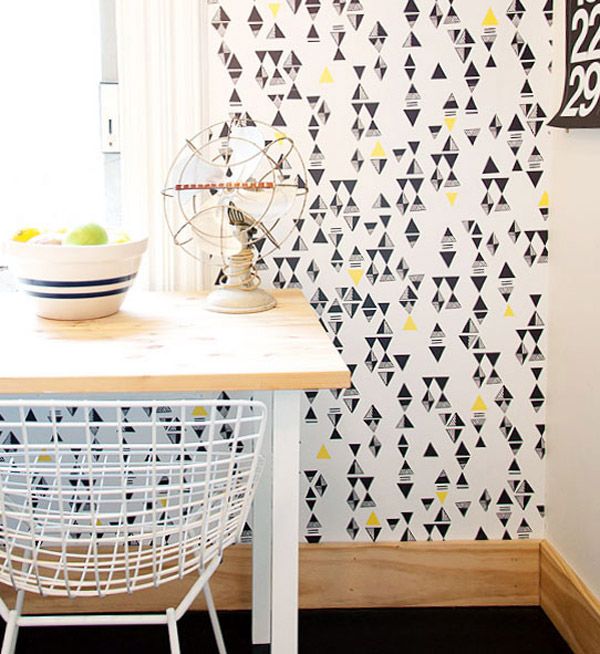 removable wallpaper apartment home Pinterest 600x654