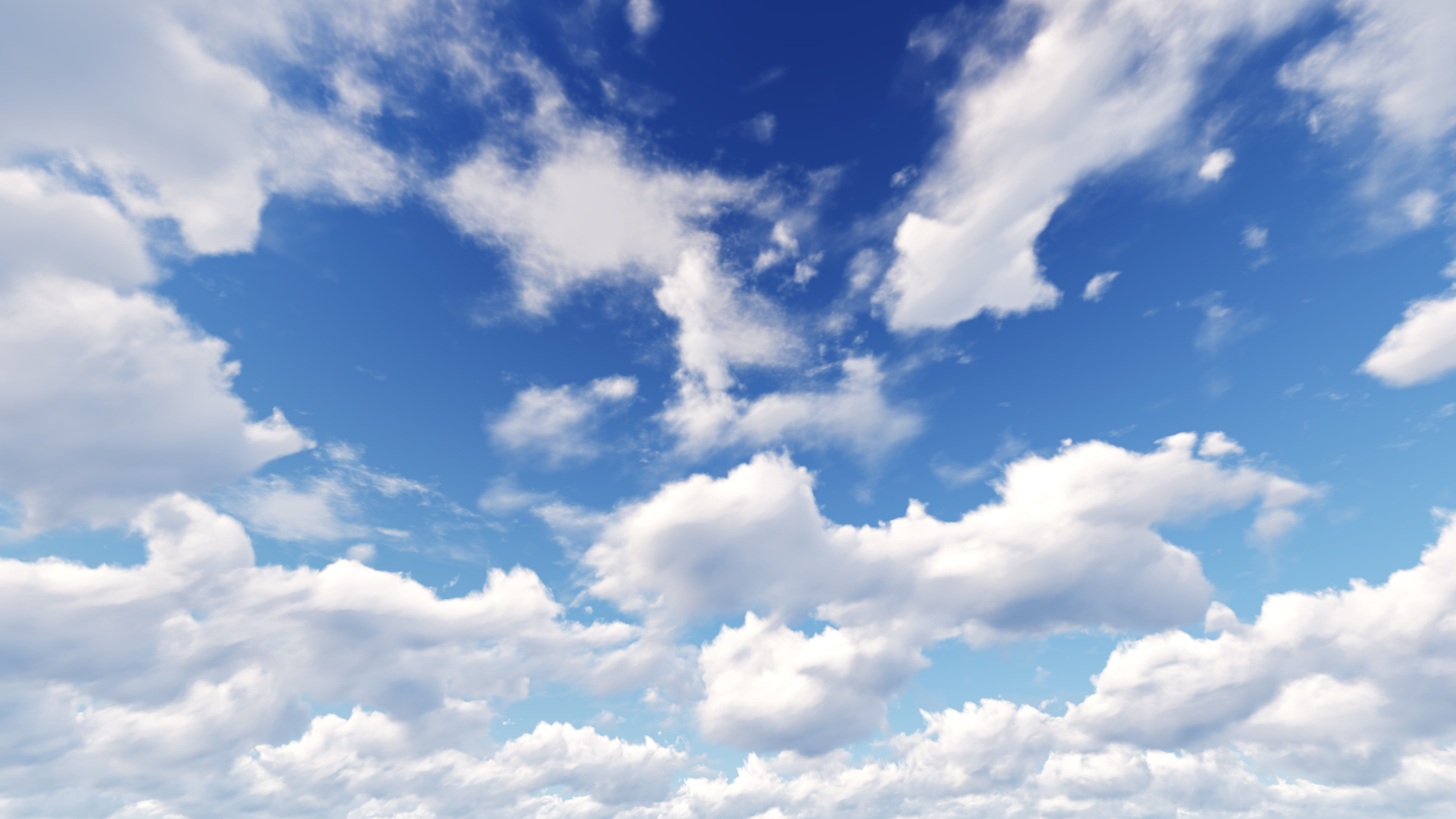 Low Angle Clear Sky Photography Blue White Cloud Sunny Days Wallpaper