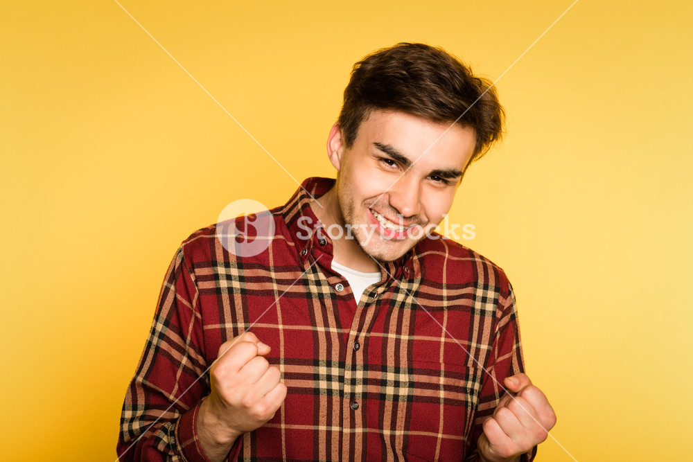 Yes Gesture Success Achievement Accomplishment Lucky Triumphant