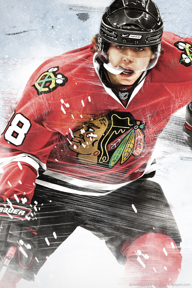 Download Patrick Kane NHL10 Cover Wallpaper For iPhone 4