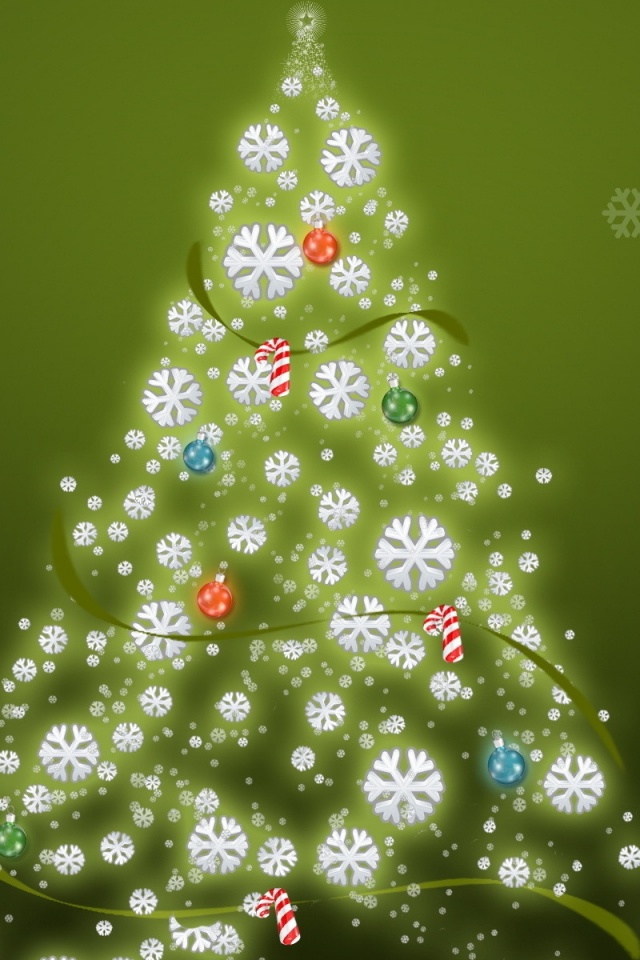 Christmas Tree Wallpaper For iPhone Glow