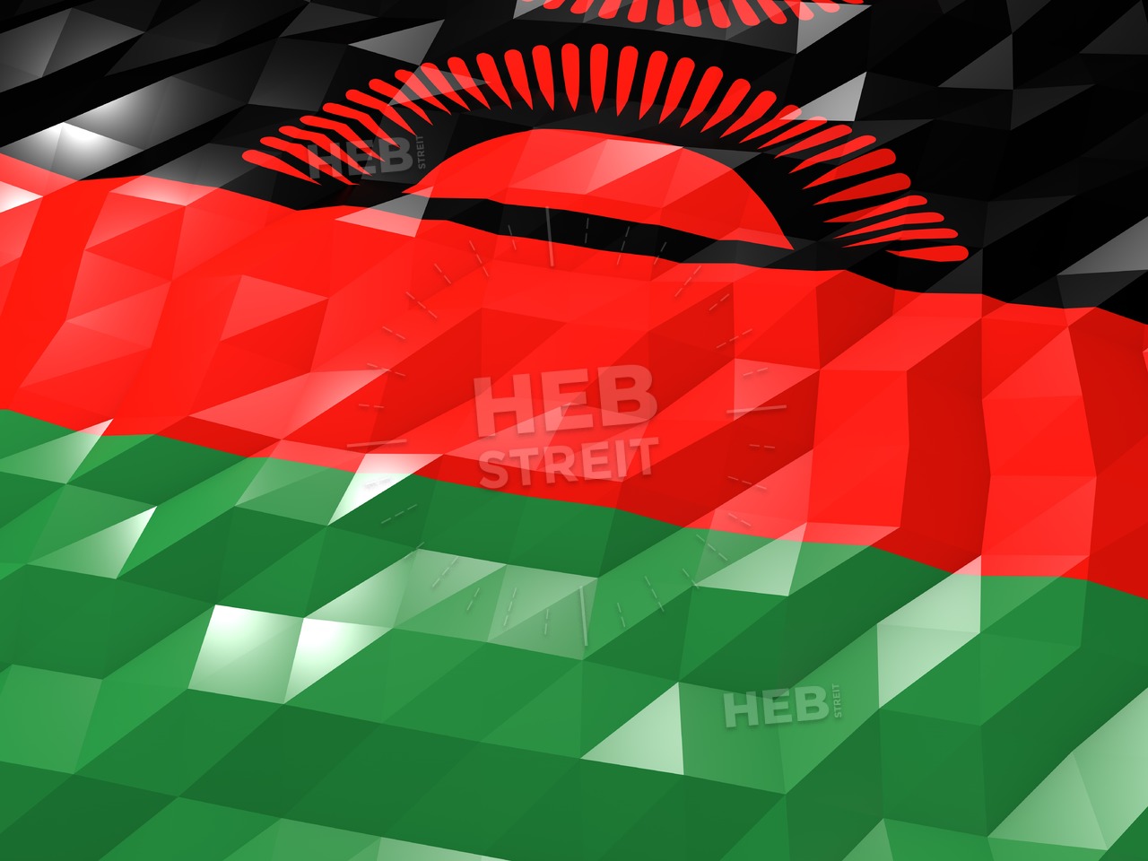 Flag Of Malawi 3d Wallpaper Illustration Hebstreits Sketches