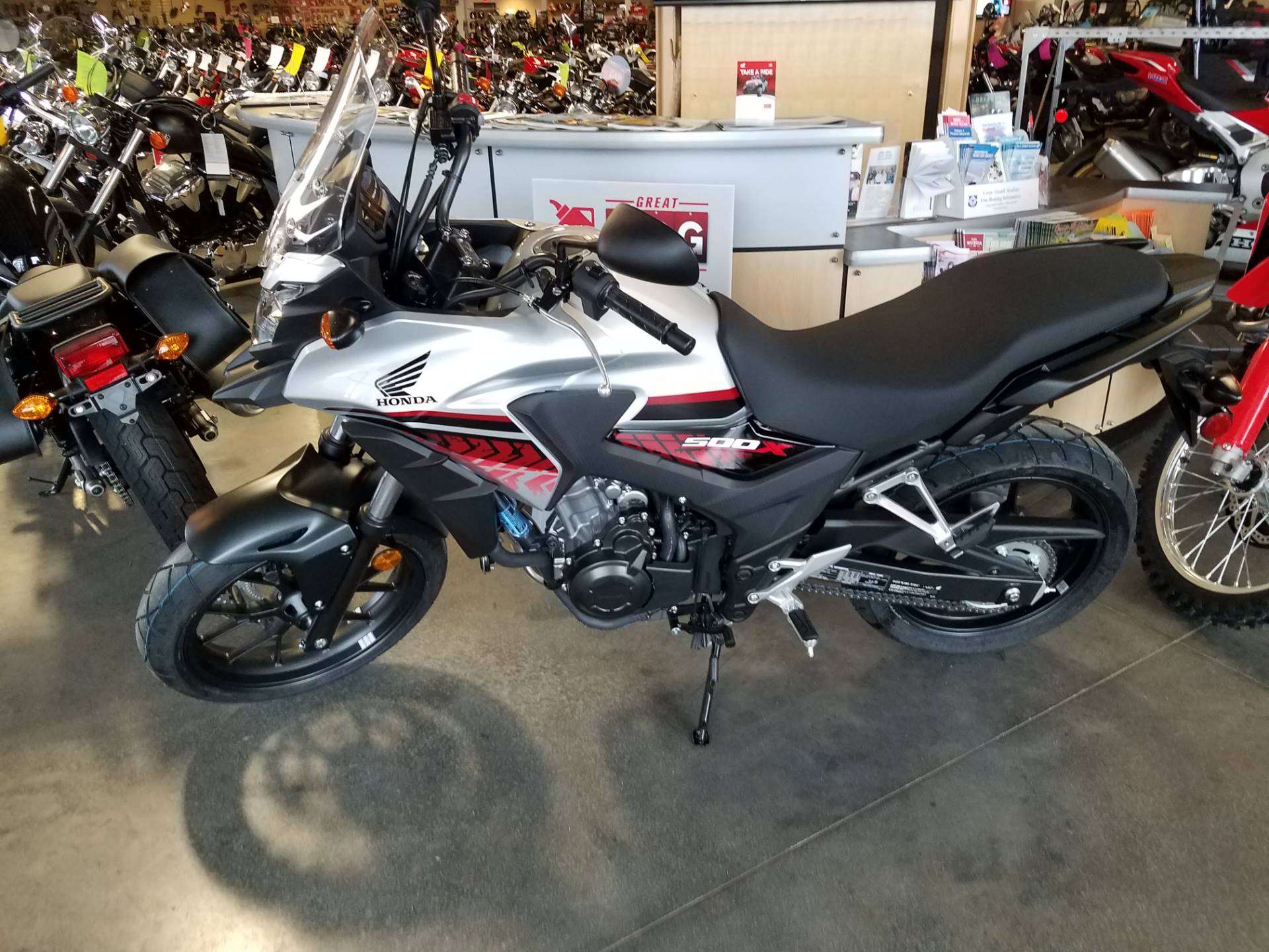 New 2018 Honda CB500X ABS Motorcycles in Davenport IA
