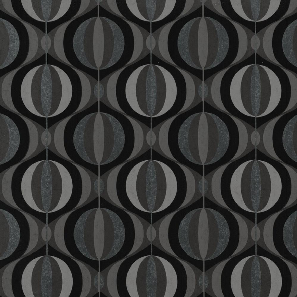 Decor Deluxe Orpheo Geometric Retro Metallic Textured Wallpaper