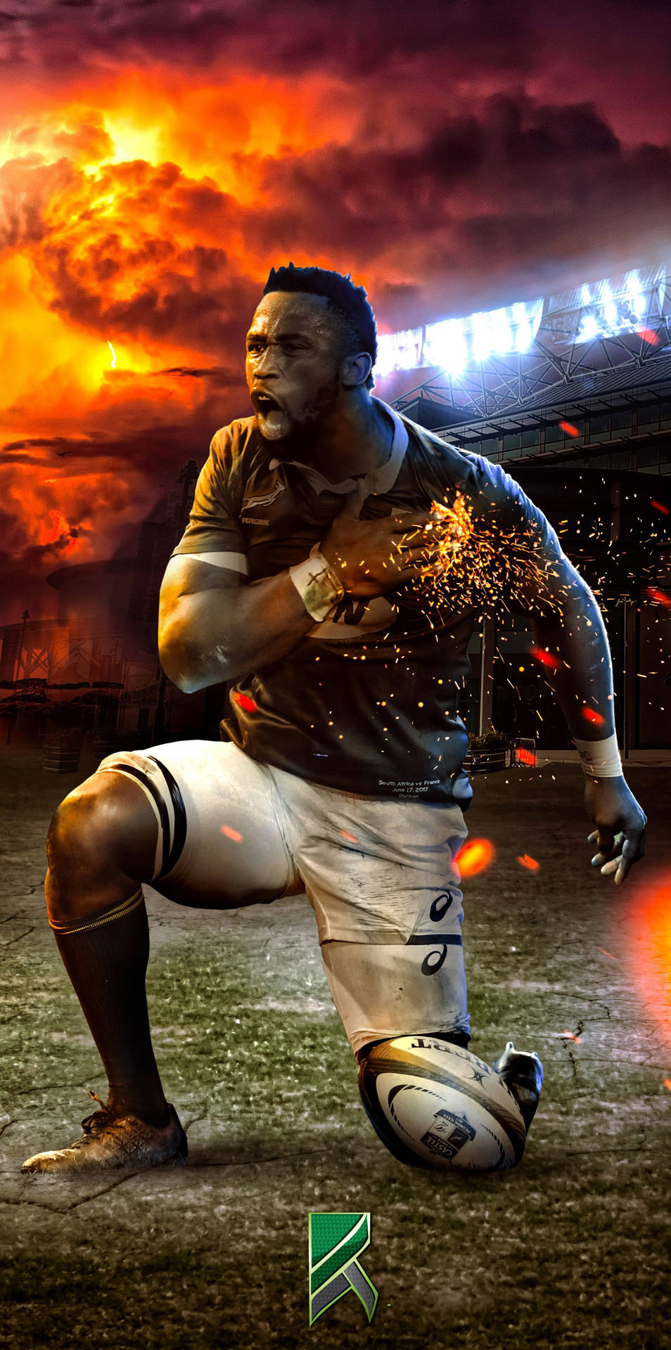 Siya Kolisi Springbok Rugby Fgi83ccs4srpeukd Wallpaper