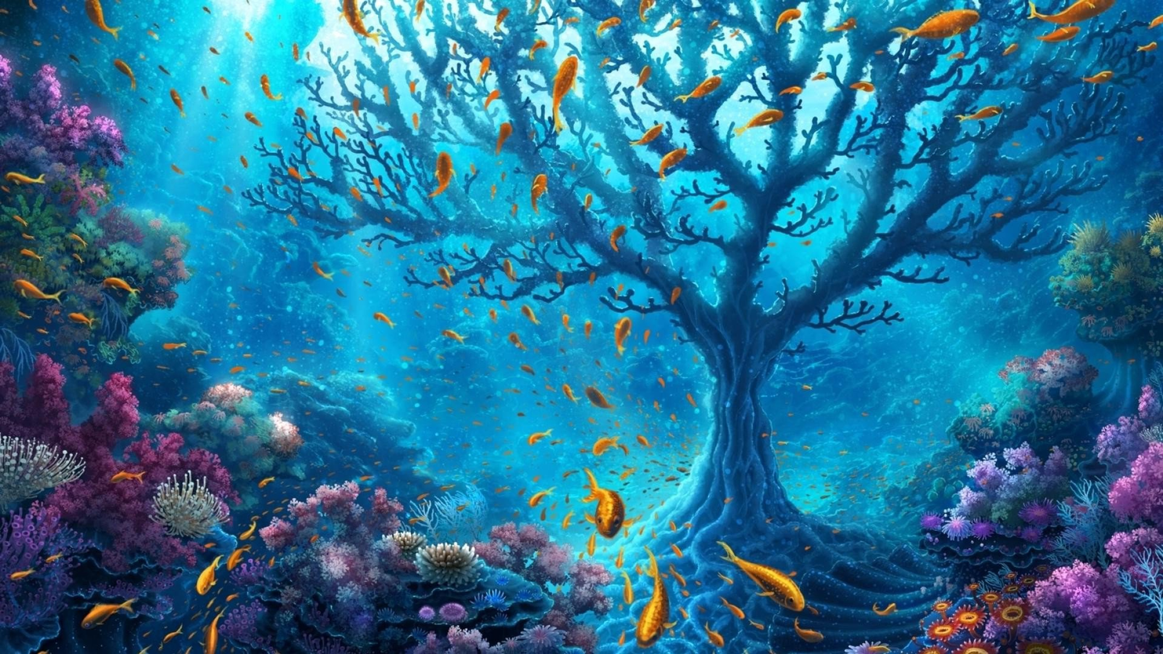 Underwater World 4k HD Wallpaper Image