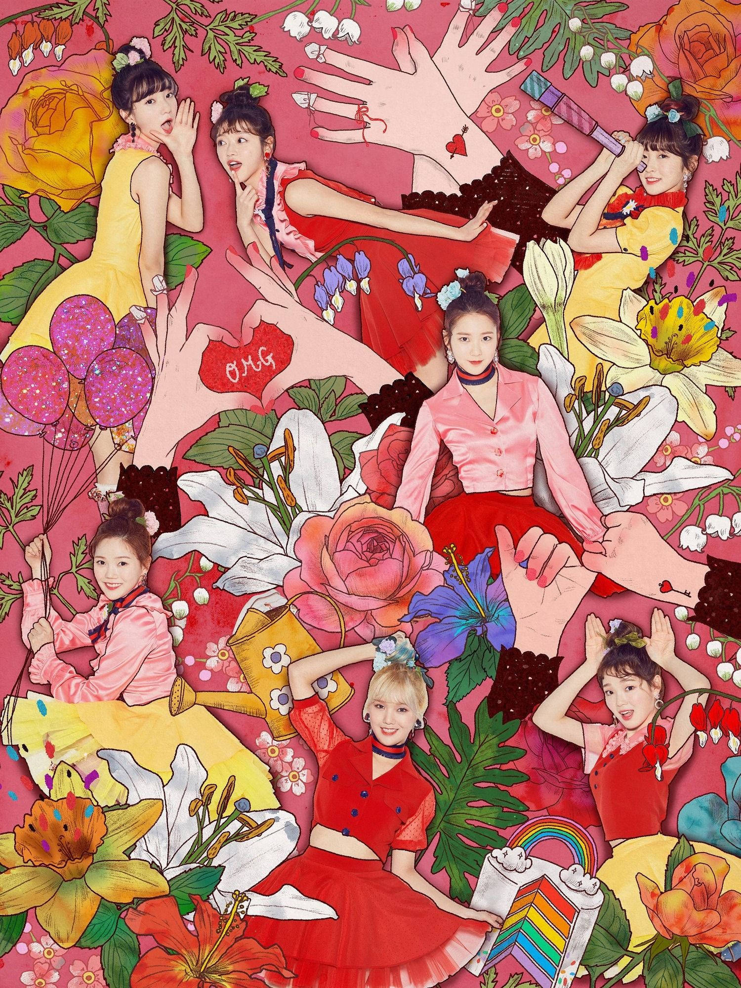 Oh My Girl Coloring Book Album Wallpaper