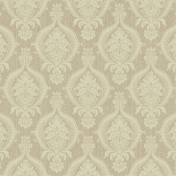 Brown and Beige Weave Damask Wallpaper   Wall Sticker Outlet