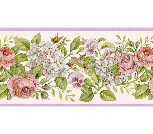 🔥 Free download Grey Victorian Garden Wallpaper Border Wall Sticker ...